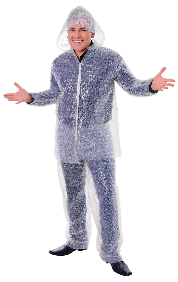 Bristol Novelty Bubble Wrap Suit Costume Costumes Under £20 1 Bristol Novelty Bubble Wrap Suit Costume Costumes Under £20