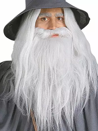 Rubies Book Characters Gandalf Grey Wig & Beard Set 1 Rubies Book Characters Gandalf Grey Wig & Beard Set