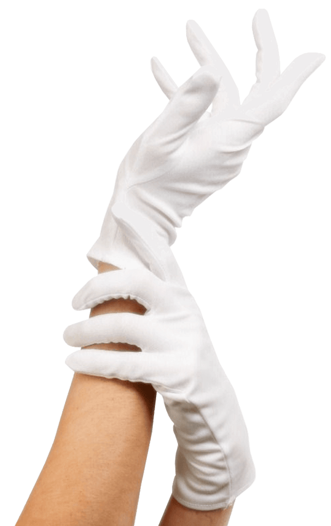 Smiffys Plain Adult White Gloves Book Characters 1 Smiffys Plain Adult White Gloves Book Characters