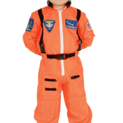 Rubies Kids Orange Astronaut Costume American / USA