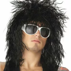 California Costumes Music & Pop/Rock Stars Black Rocker Wig