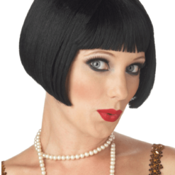 California Costumes All Decades /Era Costumes 20s Flapper Black Wig
