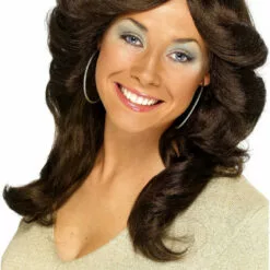 Smiffys Flick Dark Brown Wig TV