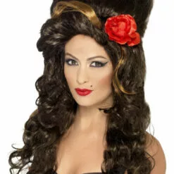 Smiffys Music & Pop/Rock Stars Amy Beehive Black Wig