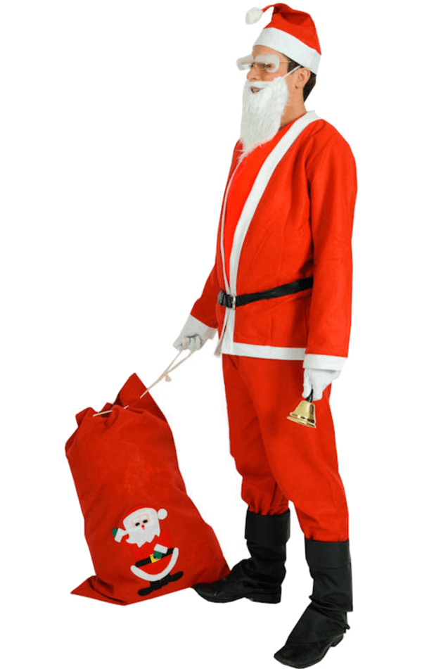 Alibaba Mens Felt Santa Costume Costumes Under £20 2 Alibaba Mens Felt Santa Costume Costumes Under £20