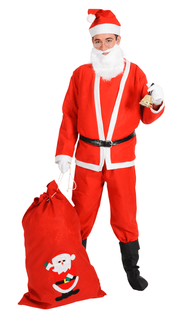 Alibaba Mens Felt Santa Costume Costumes Under £20 1 Alibaba Mens Felt Santa Costume Costumes Under £20