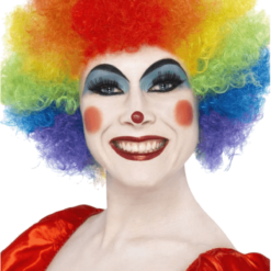 Bristol Novelty Circus Rainbow Clown Afro Wig