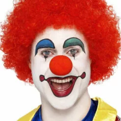 Bristol Novelty Red Clown Afro Wig Circus