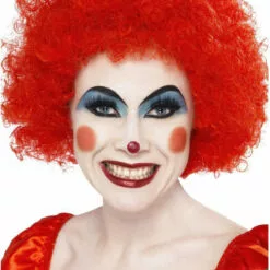Bristol Novelty Red Clown Afro Wig Circus