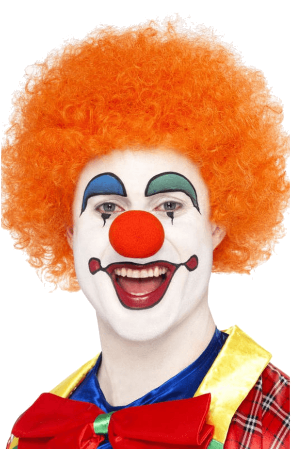 Bristol Novelty Orange Clown Afro Wig Circus 2 Bristol Novelty Orange Clown Afro Wig Circus