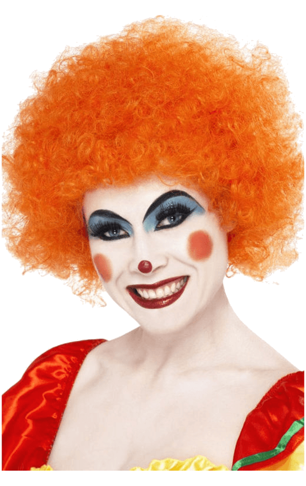 Bristol Novelty Orange Clown Afro Wig Circus 1 Bristol Novelty Orange Clown Afro Wig Circus