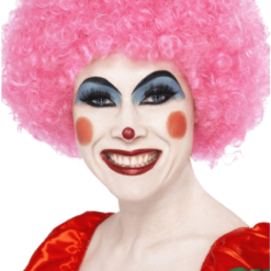 Bristol Novelty Pink Clown Afro Wig