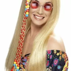 Smiffys Wigs Hippie Long Blonde Wig