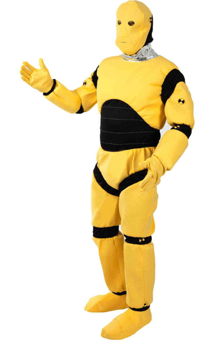 Orion Costumes Novelty Adult Crash Test Dummy Costume 2 Orion Costumes Novelty Adult Crash Test Dummy Costume