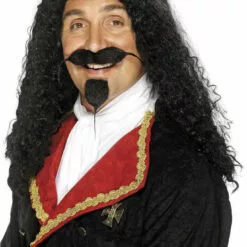 Smiffys King Charles Musketeer Black Wig Movies