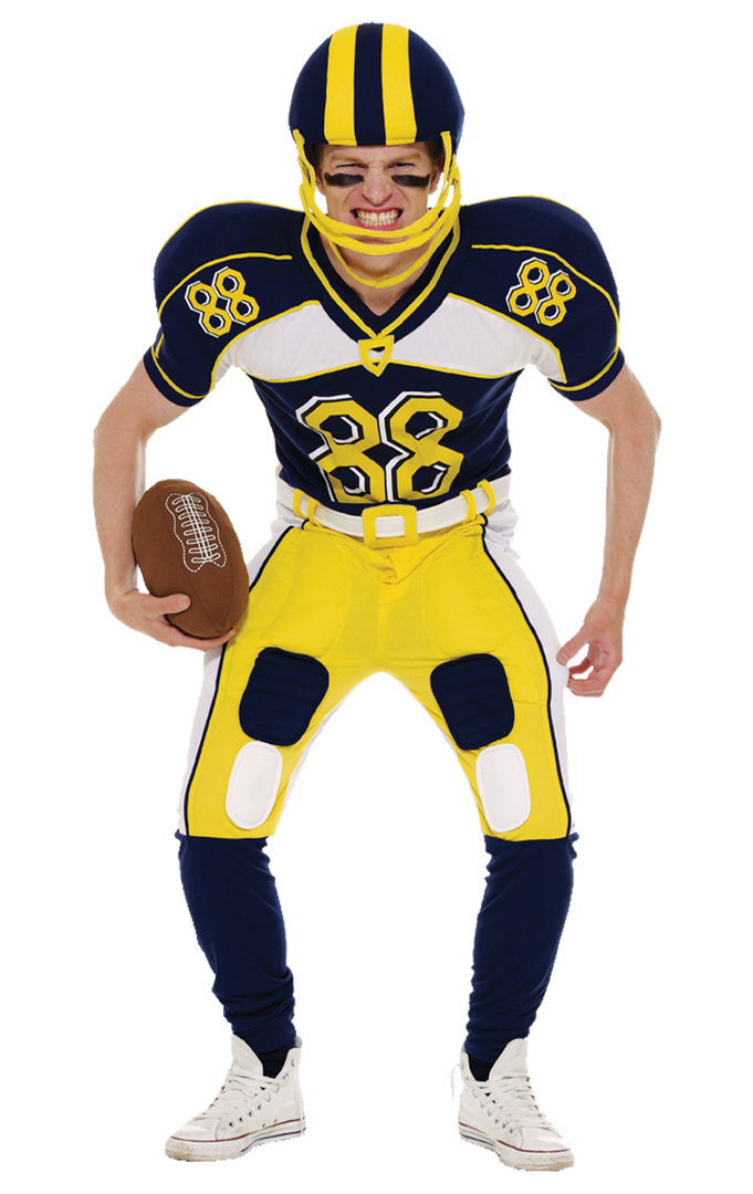 Orion Costumes American / USA Mens American Football Costume 1 Orion Costumes American / USA Mens American Football Costume