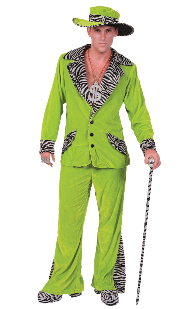 Orion Costumes Adult Green Pimp Costume Novelty 1 Orion Costumes Adult Green Pimp Costume Novelty