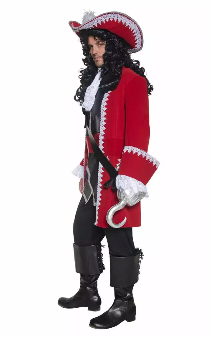 Smiffys Book Characters Adult Captain Hook Costume 2 Smiffys Book Characters Adult Captain Hook Costume