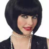 California Costumes All Decades /Era Costumes Black 1920s Flapper Wig