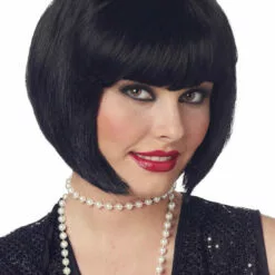 California Costumes All Decades /Era Costumes Black 1920s Flapper Wig