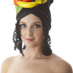 Bristol Novelty Food & Drink Fruit Hat With Hair