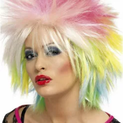 Smiffys Colourful 80s Wig