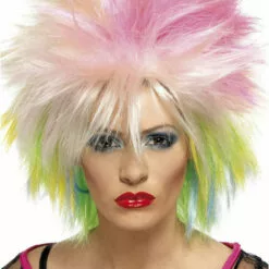 Smiffys Colourful 80s Wig