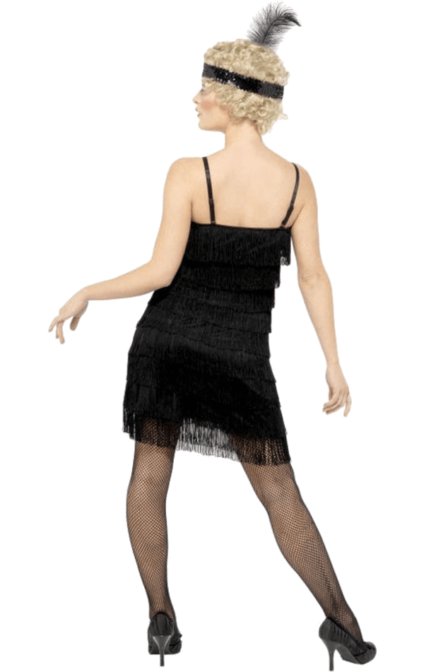 Smiffys Black Flapper Dress All Decades /Era Costumes 3 Smiffys Black Flapper Dress All Decades /Era Costumes