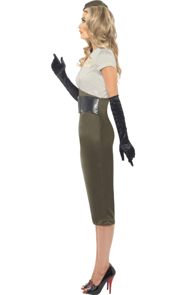 Smiffys Womens 1940s Army Girl Costume 2 Smiffys Womens 1940s Army Girl Costume