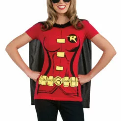 Rubies Womens Caped Robin T-Shirt