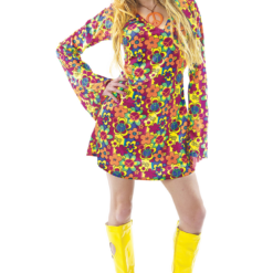 Orion Costumes Ladies Flower Hippy Costume Costumes Under £20