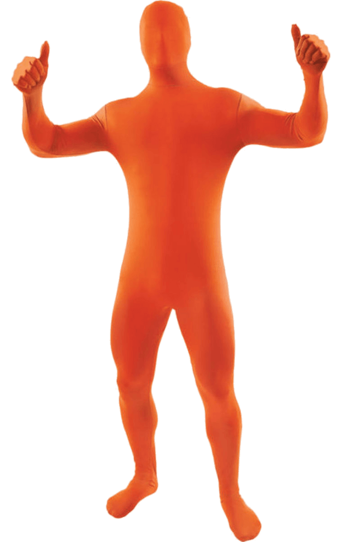 Orion Costumes Novelty Adult Second Skin Suit Orange 1 Orion Costumes Novelty Adult Second Skin Suit Orange