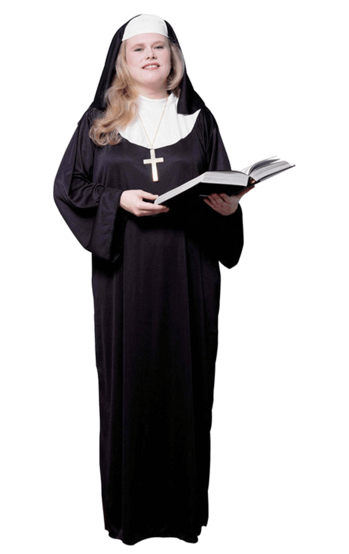 Morris Costumes Womens Nun Plus Size Costume Novelty 1 Morris Costumes Womens Nun Plus Size Costume Novelty