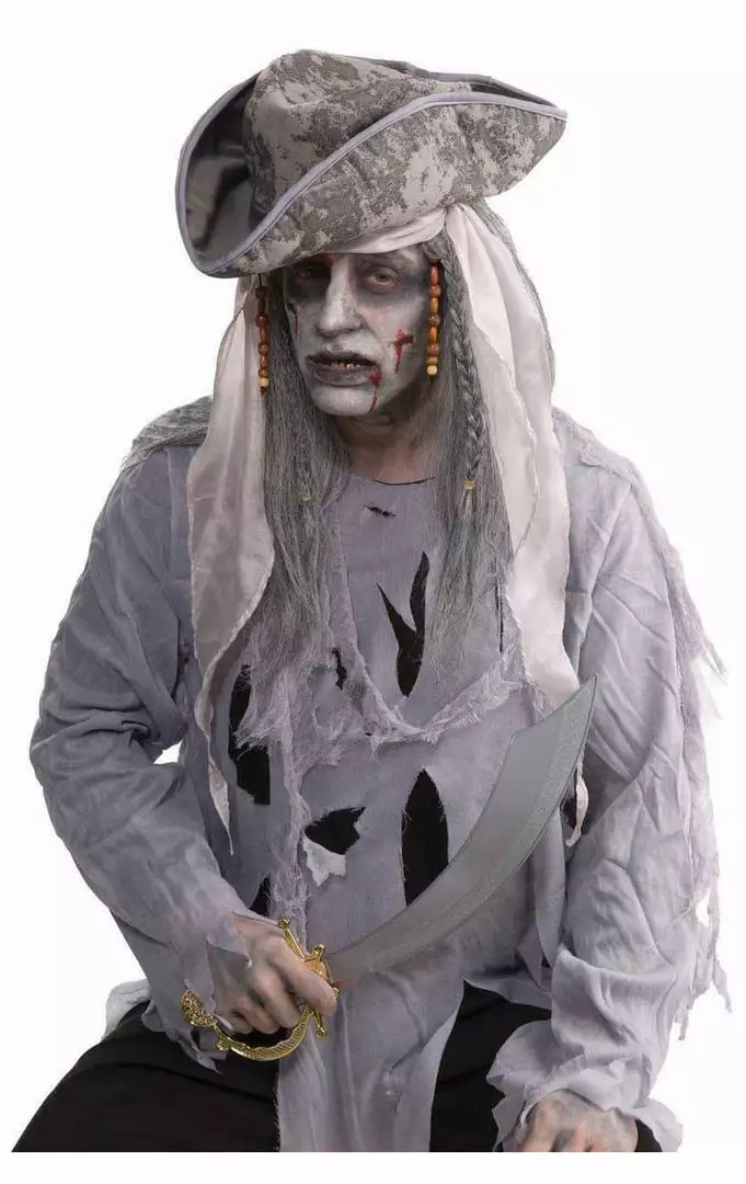 Morris Costumes Zombie Pirate Wig Accessory 1 Morris Costumes Zombie Pirate Wig Accessory