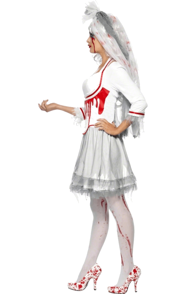 Smiffys Bleeding Bride Costume Wedding 2 Smiffys Bleeding Bride Costume Wedding