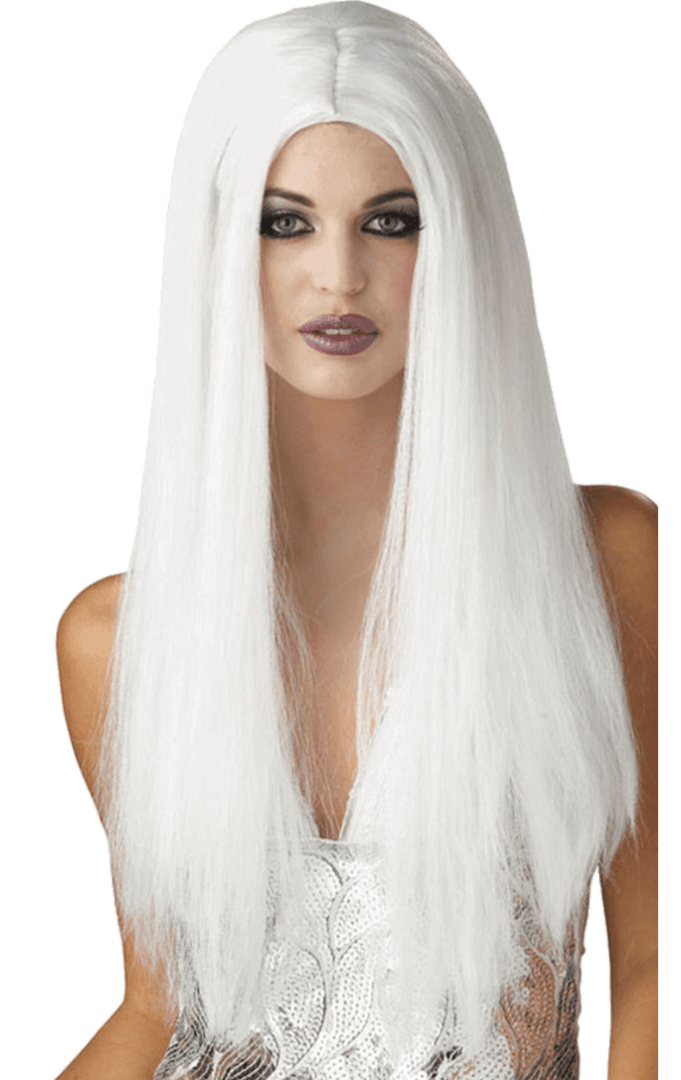 Palmer Long White Wig Halloween 1 Palmer Long White Wig Halloween