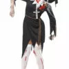 Smiffys Priest & Nun Halloween Zombie Nun Costume
