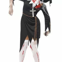 Smiffys Priest & Nun Halloween Zombie Nun Costume