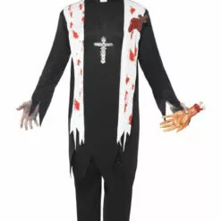 Smiffys Zombie Priest Costume Priest & Nun