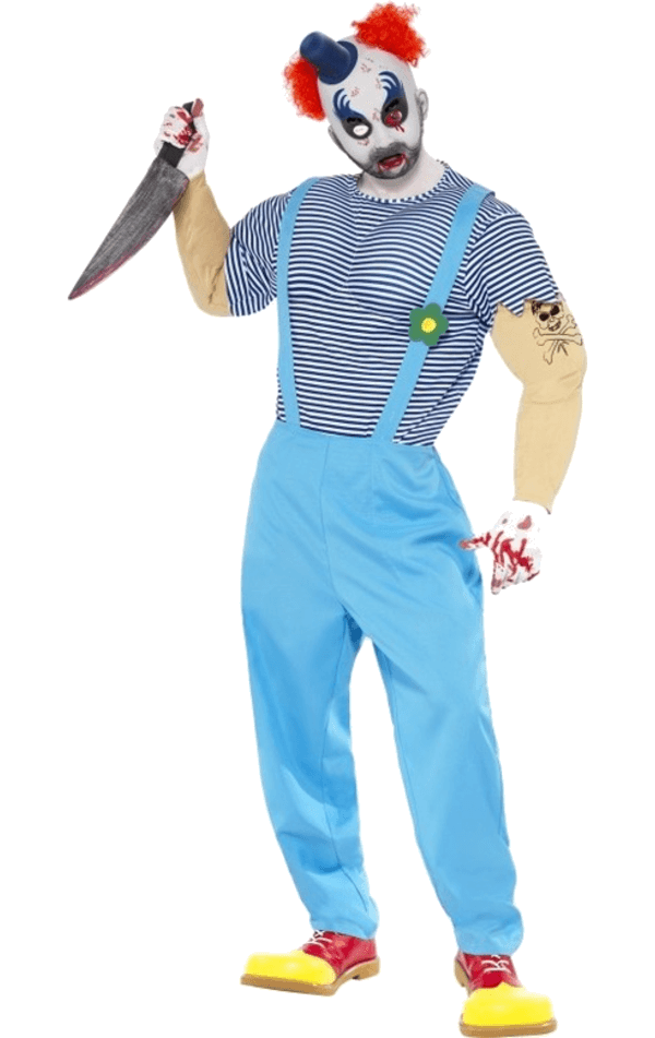 Smiffys Mens Bubbles The Evil Clown Costume Circus 1 Smiffys Mens Bubbles The Evil Clown Costume Circus