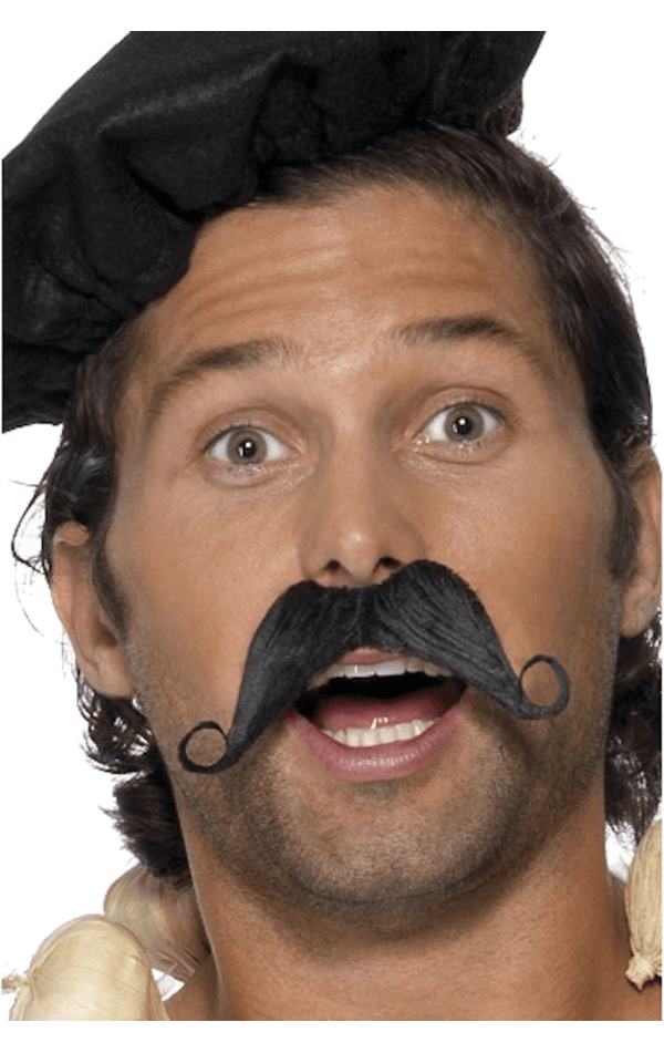 Smiffys Around The World Frenchman Black Moustache 1 Smiffys Around The World Frenchman Black Moustache