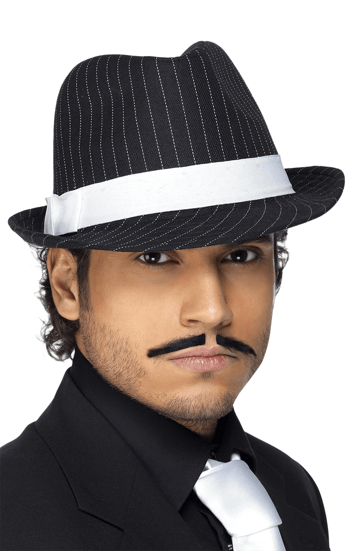 Smiffys Pinstripe Trilby Hat All Decades /Era Costumes 1 Smiffys Pinstripe Trilby Hat All Decades /Era Costumes