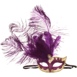 Smiffys Purple Venetian Masquerade Facepiece