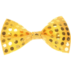 Bristol Novelty Circus Gold Sequin Bow Tie