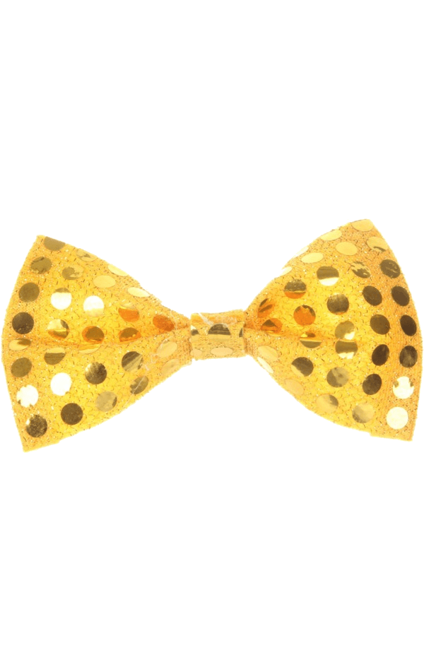 Bristol Novelty Circus Gold Sequin Bow Tie 1 Bristol Novelty Circus Gold Sequin Bow Tie