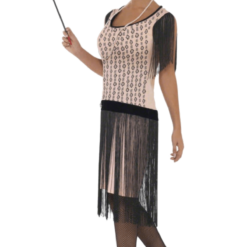 Smiffys All Decades /Era Costumes Pink Flapper Girl Costume