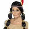 Smiffys Around The World Native American Black Wig