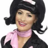 Smiffys 50s Sweetheart Black Wig All Decades /Era Costumes