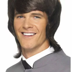 Smiffys Brown Beatles Wig