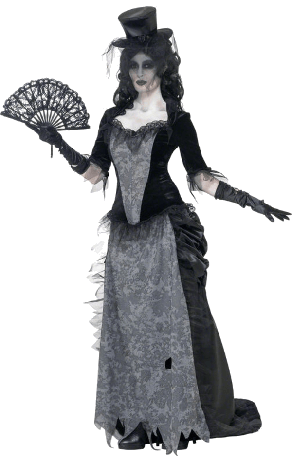 Smiffys Ladies Gothic Wild West Costume 1 Smiffys Ladies Gothic Wild West Costume
